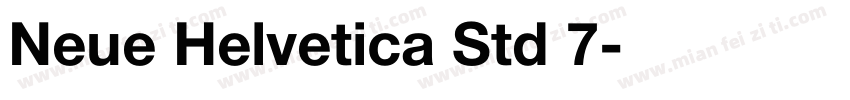 Neue Helvetica Std 7字体转换